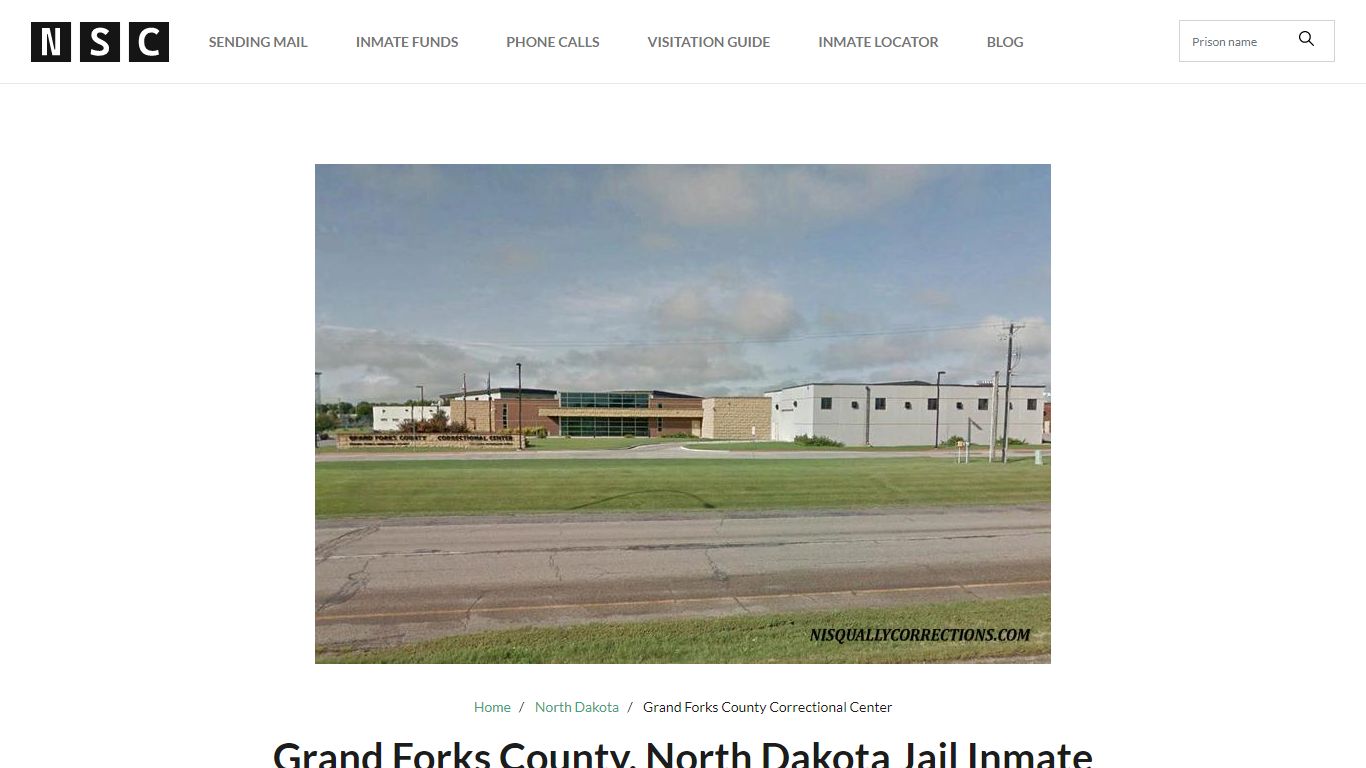 Grand Forks County, North Dakota Jail Inmate Roster