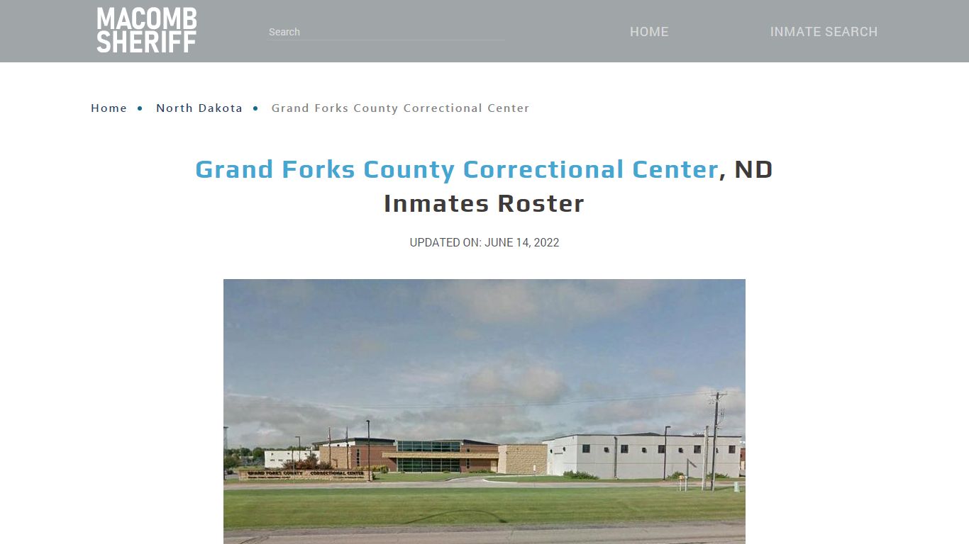 Grand Forks County Correctional Center, ND Jail Roster ...